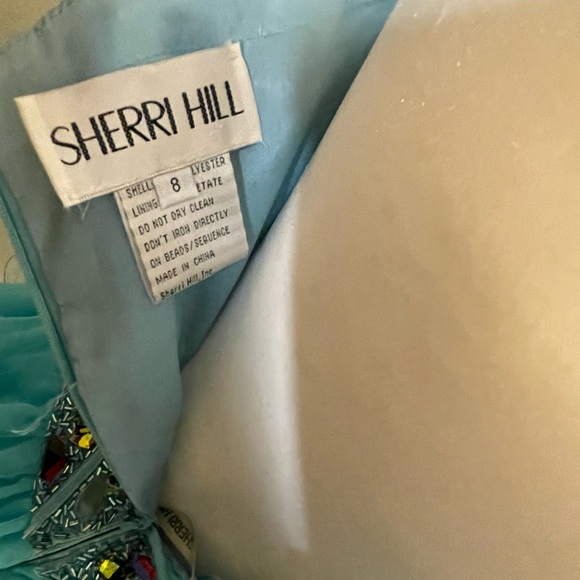 Sherri Hill jewel cocktail dress blue - Picture 6 of 9